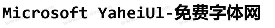 Microsoft YaheiUl字体转换